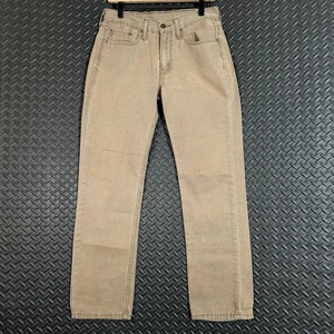 Levi Strauss 514 hellbraune khaki gerade Passform weißes Etikett Herrenjeans W29 L30 Baumwolle - Bild 1 von 10