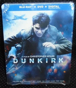 DUNKIRK - BLU-RAY  + DVD + DIGITAL - STEELBOOK  BEST BUY EXCLUSIVE BRAND NEW - Picture 1 of 2