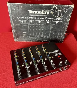 Drumfire DF500 RARO De colección Módulo de Batería Analógico de 5 Canales Máquina de Sintetización VER VIDEO - Imagen 1 de 15