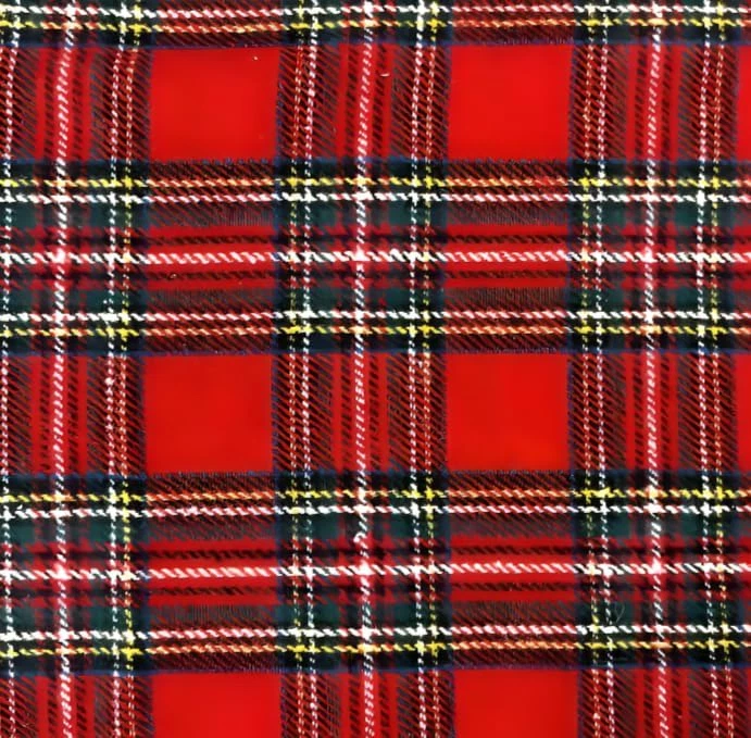 Crafts Fabrics Brushed Tartan-Poly Wool Winter Check 150cm Wide Printed Fabric - Image 1 of 1