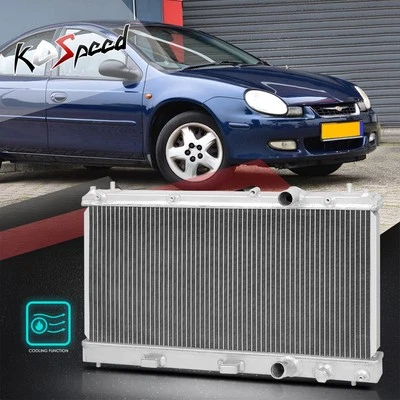 Radiador de refrigeración de aluminio con núcleo de 2 filas para 95-99 Dodge/Plymouth/Chrysler Neon MT Foto 1 de 4