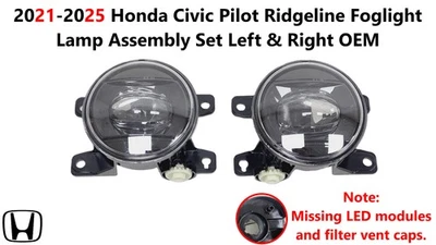 Juego de montaje de faros antiniebla izquierda y derecha Honda Civic Pilot Ridgeline 2021-2025 Foto 1 de 4