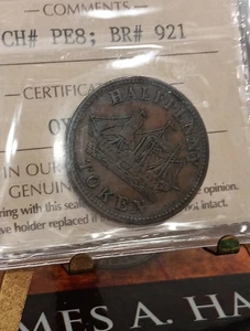 Prince Edward Island 1858 Medaille, bretonisch #921, zertifiziert ICCS SS30 - Bild 1 von 9