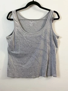 Camiseta sin mangas Lane Bryant gris adornada talla 14/16 - Imagen 1 de 3