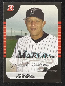 Tarjeta de béisbol 2005 Bowman #90 Miguel Cabrera Florida Marlins - Imagen 1 de 2