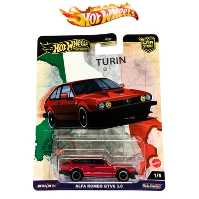 Красная Alfa Romeo GTV6 3.0 Hot Wheels Premium 2024 HW Car Culture World Tour 1:5 - Изображение 1 из 4