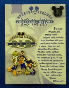 Donald Goofy Mickey DLR Cast Exclusive Sports Leagues 2 Pin Set LE OC Pin 30935 - Picture 1 of 5