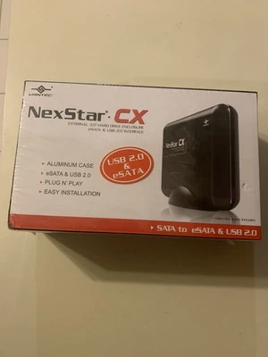  Vantec NexStar CX 3.5 SATA to USB 2.0 eSATA HD Enclosure NST-300SU-BK New  - Image 1 of 4