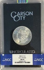 1880-CC GSA NGC MS62 PQ Morgan Silver Dollar - Picture 1 of 4