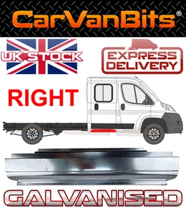 FOR PEUGEOT BOXER 2006-2014 DOUBLE CREW CAB UNDER REAR DOOR SILL REPAIR PANEL OS - Picture 1 of 6