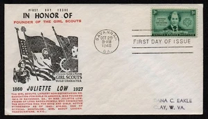 USA, SCOTT # 974, UNBEKANNTES FDC COVER - JULIETTE LOW, GIRL SCOUTS GRÜNDER 1948 - Bild 1 von 1