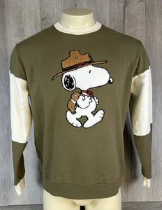 Peanuts Snoopy Sweatshirt Pullover Rundhals Puffy Logo Erwachsene / Herren Größe L - Bild 1 von 19