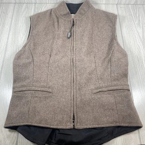 Chaleco Schaefer Outfitter Mujer M 905 Cheyenne Beige Lana Cremallera Frontal Ropa de Rancho Tostado - Imagen 1 de 12