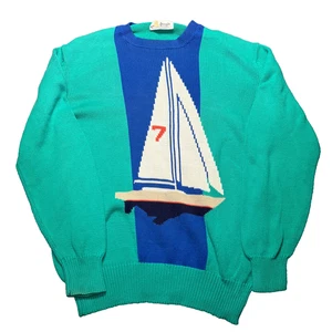 Suéter De Colección Pringle Of Scotland Para Hombre Grande Tejido 100% Algodón Velero Verde LEER - Imagen 1 de 8