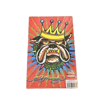 Ed Hardy Notebook Composition Paper 7.5" x 9.75" Bulldog Crown Lisa Frank NEW - Image 1 of 4