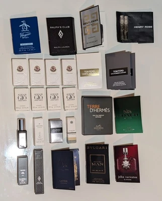 ⭐⭐ Lote de 28 piezas de perfumes de diseñador y nicho para hombre - Moncler, Tom Ford, Hermes ++  Foto 1 de 3