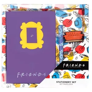 Friends Notebook Stationary Sets A5 Matching Pen 2 Silicone Paper Clips Journal - Picture 1 of 5