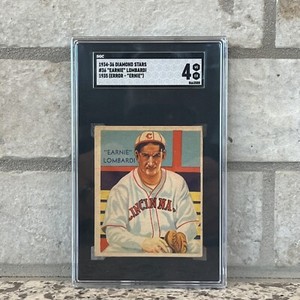 1934 -36 Diamond Stars # 36 "Earnie" Lombardi 1935 (Error- "Ernie") SGC 4