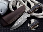 Customer Forged Handmade Damascus Steel Fixed Blade Kitchen Chef Hunting Knife