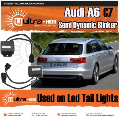 x2 Semi Dynamic Module Tail Light Indicator LED taillights for AUDI A6 C7 Estate - Image 1 of 4