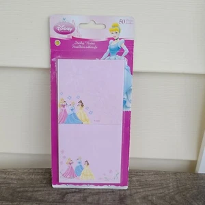 NEW Sandylion Disney Princess Sticky Notes Stationary 50 Sheets Cinderella Belle - Picture 1 of 9