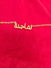 Arabic Name necklace "shajda" 24kGold Plated Custom With Chain.