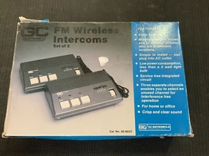 Vintage GC FM Wireless Intercoms Set of 2 Cat.No.30-6037 New In Open Box - Picture 1 of 1
