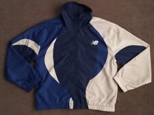 KITH KIDS NEW BALANCE Boys Size 10 Zip Up Windbreaker Sports Jacket Blue & Grey