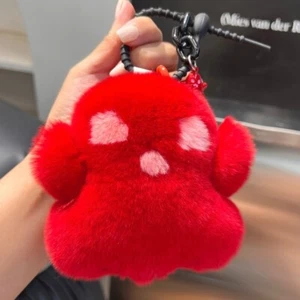 Schlüsselanhänger echtes Kaninchenfell Monster Bommel Ball Taschenanhänger Handytaschenanhänger Geschenk - Bild 1 von 15