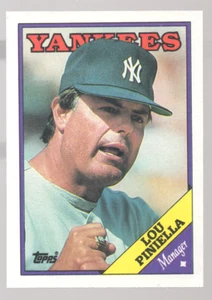 1988 Topps 'New York Yankees - Team Checklist' #44 - LOU PINIELLA - Picture 1 of 1