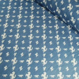 Vestido vaquero ligero 100 % algodón tela cambray caballos confección - Imagen 1 de 3