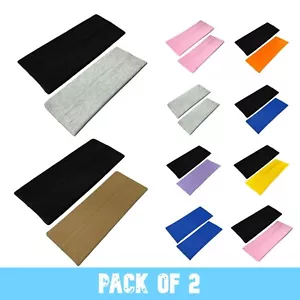 9cm Headbands 2 Pack Unisex Soft Stretchy Headband Breathable Cotton Hair Band - Picture 1 of 25