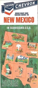 Chevron 1968 RPM OIL hoja de ruta nuevo México Ruta 66 Albuquerque Santa Fe Roswell - Imagen 1 de 4