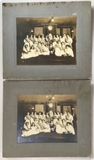 Antique Daughters GAR Cabinet Card Photo Betsy Ross Uncle Sam PLAY Patriotic USA