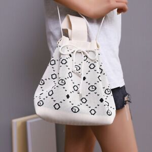 Trendy Knitted Bag Large Capacity Handbags Hot Sale Tote Bag  Lady