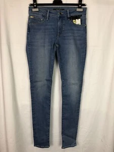 Mavi Damen Jeans Adriana Mid-Rise, Super Skinny Blau W27 L32