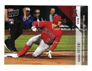 2018 Topps Now #72 Shohei Ohtani inglés primera carrera triple despeja bases - Imagen 1 de 2