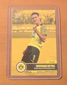 2021 TOPPS NOW BVB GIOVANNI REYNA - NUMBERED 68/99 GOLD PARALLEL - Picture 1 of 2