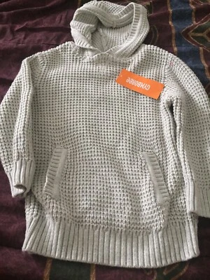 Suéter Gymboree S'more Estilo Niños Tejido con Cable Crema Caqui Talla 2T Con Capucha Nuevo con Etiquetas Foto 1 de 2