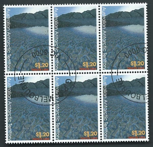 1998 AAT Australian Antarctic Territory $1.20 Expreme Landform Lake Block 6 CTO - Picture 1 of 1