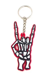 Heavy Metal Horns Zombie Fingers Send It Harley Davidson RZR Keyring Key Chain - Bild 1 von 7
