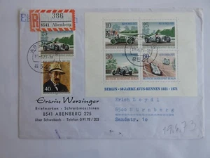 Deutschland Berlin R-Brief Einschreiben Block 3 MiNr 397 - 400 - Bild 1 von 1