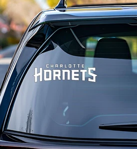 Charlotte Hornets Vinyl Decal Car Truck Vehicle Window Wall Sticker White v1 - Picture 1 of 2