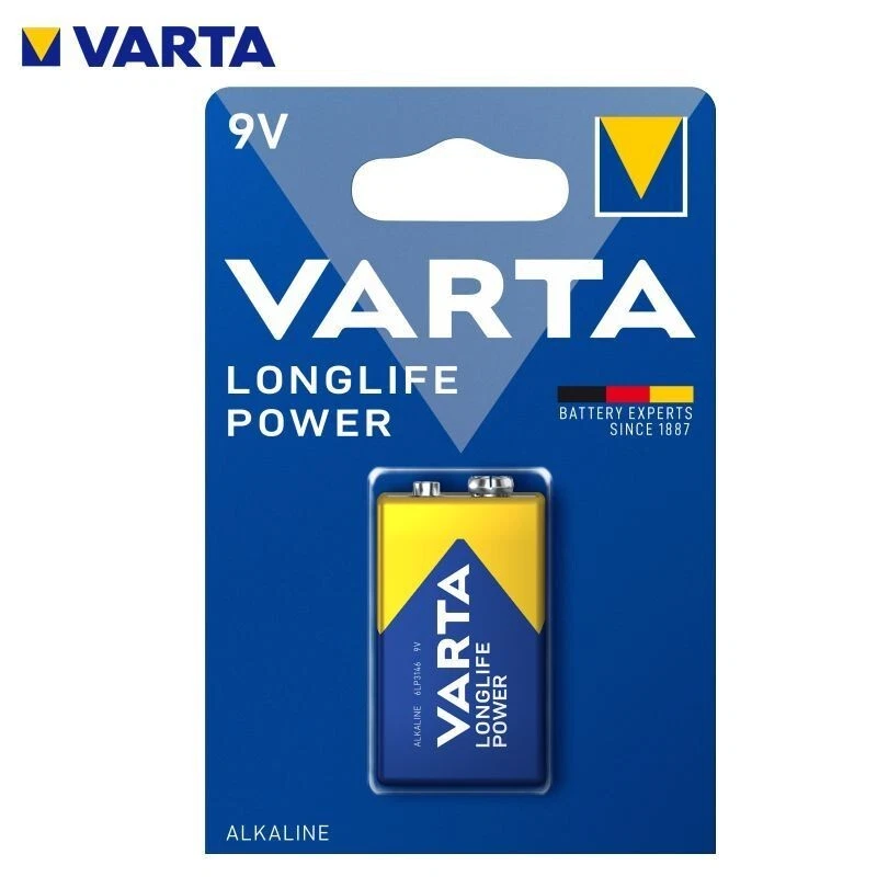Pile Alcaline Varta Longlife Power 9V – 6LR61 - blister de 1 pile