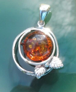 Ω Rimorchio Spirale Di Ambra Lacrime Der Dèi Argento Sterling 925 - Foto 1 di 7