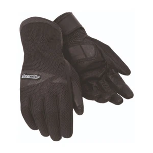 Guantes de motocicleta Tourmaster Dri-Mesh de cuero/malla negros para hombre talla pequeña - Imagen 1 de 1
