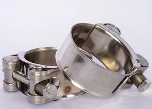 Morsetto Racing in acciaio inox Ø 23 - 25 mm TOP W4 acciaio inox morsetto perno snodato - Foto 1 di 1