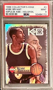 Kobe Bryant 1998 (PSA 9) MINT Holo-Foil Impulse KB8 ULTRA-RARE LowPop!  - Picture 1 of 6