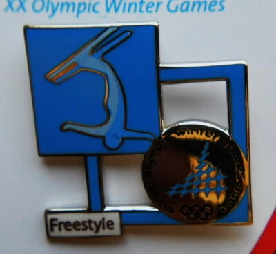 2006 Italy TORINO XX Winter Olympics PIN Pictogram FREESTYLE SKIING - Image 1 of 4