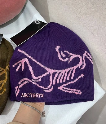 Arc'teryx Cabeza de Pájaro Toque Gorro Orca Púrpura - Tejido de Lana Unisex Invierno Sombrero de Esquí Foto 1 de 4